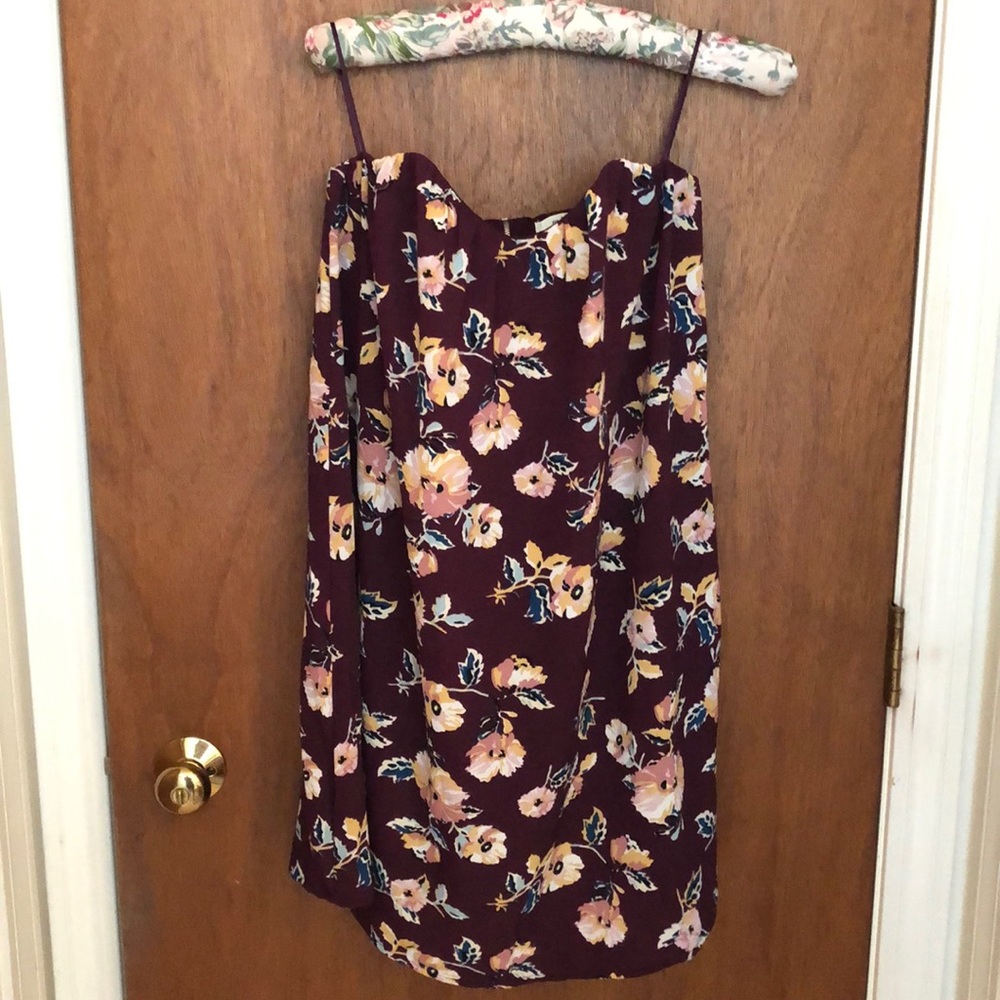 Strapless floral dress from Francesca’s